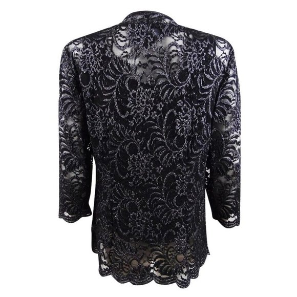 Alex Evenings Lace Glitter Jacket - Picture 2 of 2